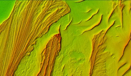 Green and orange bathemetry