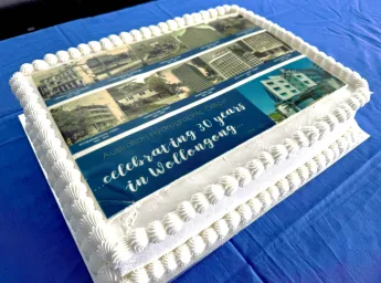 Celebrating 30 years in wollongong cake