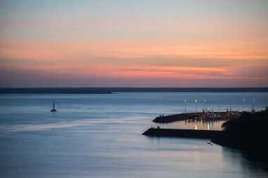 View of Timor Sea from harbour - Darwin