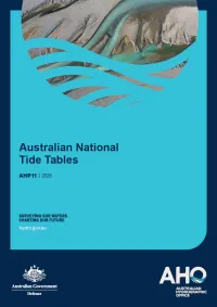 Front cover of Australian National Tide Tables 2026