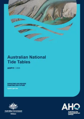 Front cover of Australian National Tide Tables 2026