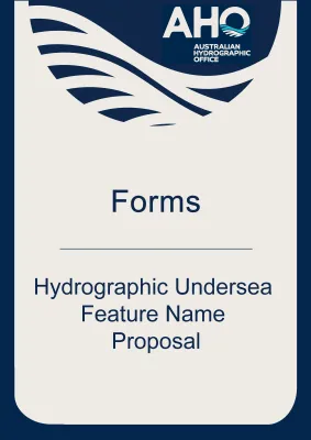 Factsheet Tile - Forms - Hydrographic Undersea Feature Name