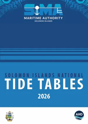 Solomon Islands National Tide Tables publication cover